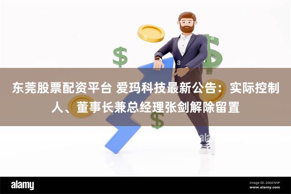 东莞股票配资平台 爱玛科技最新公告：实际控制人、董事长兼总经理张剑解除留置