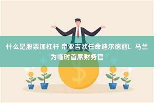 什么是股票加杠杆 帝亚吉欧任命迪尔德丽・马兰为临时首席财务官